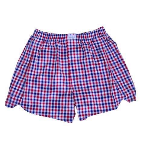 Boxer-Shorts im Rot/Wei/Blau Check 48