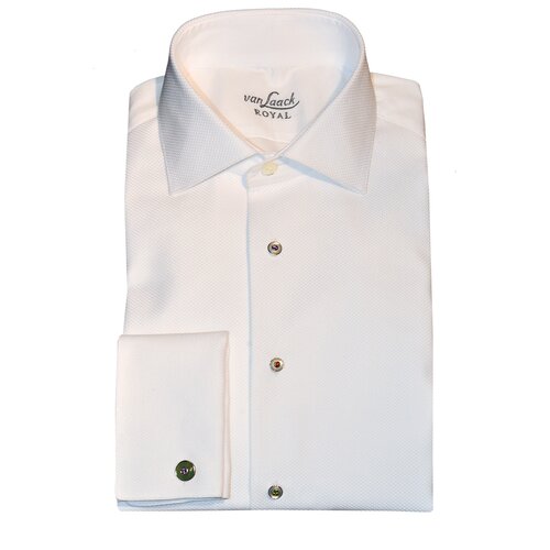 Smokinghemd in Wei/ Slim Fit
