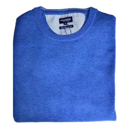 O-Neck Lambswool-Pullover Denim-Blue XL