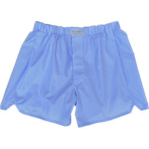 Boxer Shorts/ Made by van Laack/ Vichy-Karo Hellblau