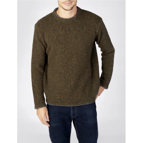 Rundhals-Sweater in Loden-Grn S