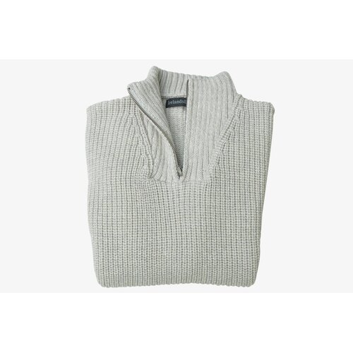 Rippen-Strick Troyer in Stein-Melange XS