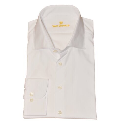 Businesshemd in Wei/ Cotton Vollzwirn Slim Fit 39