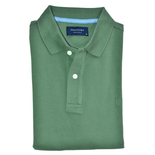 Polo-Shirt in Oliv-Grn von Profuomo