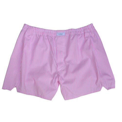 Boxer-Shorts in Rosa/Wei Gestreift 54