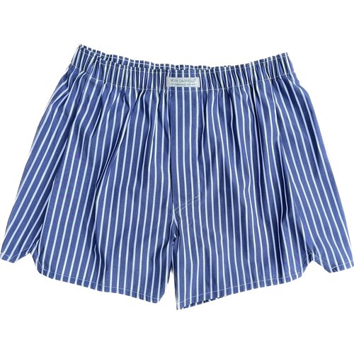 Boxer Shorts/ Made by van Laack in Dunkelblau mit weißen Streifen