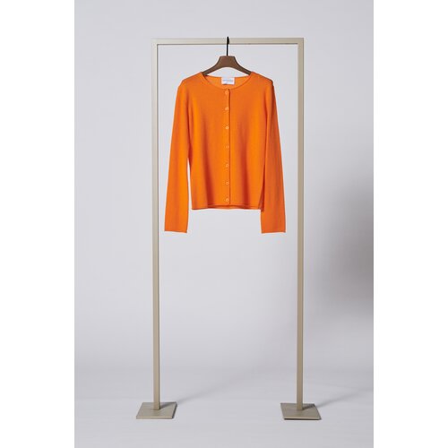 Cashmere-Jacke in Mandarin-Orange