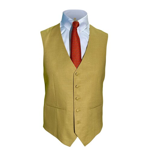 Einreihige Cut-Weste in Beige-Chamois 106