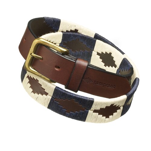 Polo Grtel  Jugadoro in Blau/Beige 80