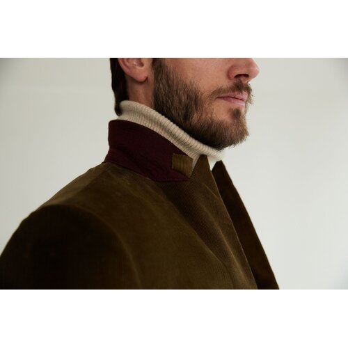 Jackett Kurt aus Cord in Oliv 60