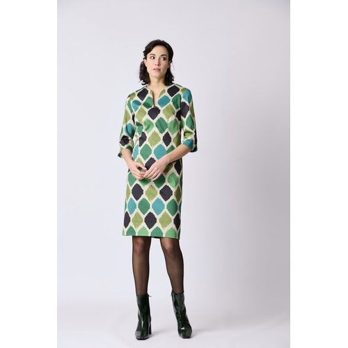 Kleid Nyima in Ikat Grn 34