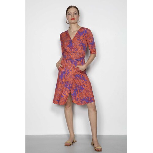 Kleid Sophisticated in Blossom Orange M  (38)