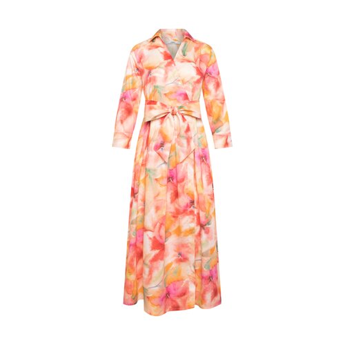 Kleid Julene in Maxi-Lnge Peach/Grn/Pink XXS