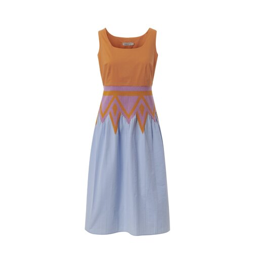 Kleid Lazika  mit Orangefarbener Bordre 44