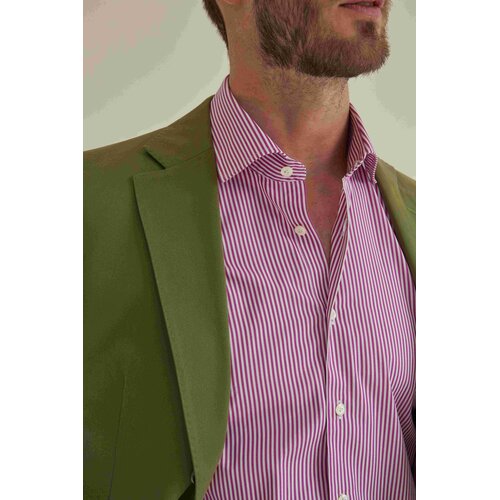 Baumwoll-Anzug Robert aus Baumwolle in Hell-Oliv 46