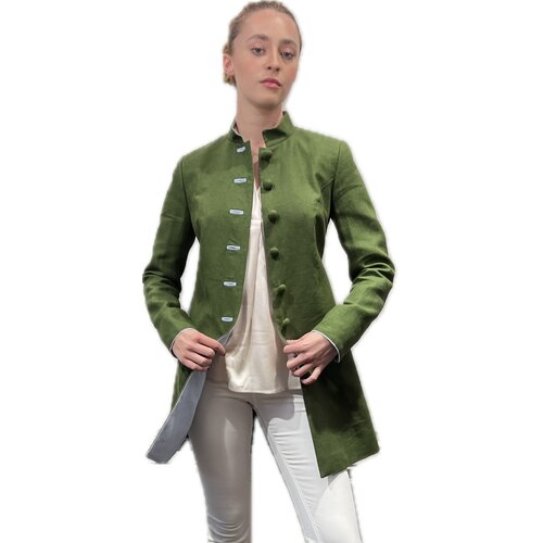 Gehrock Carla  Made by Lodenfrey in Dunkelgr�n/Hellblau 42