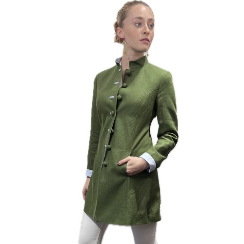 Gehrock Carla  Made by Lodenfrey in Dunkelgr�n/Hellblau 42