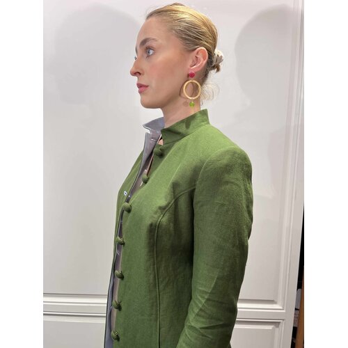 Gehrock Carla  Made by Lodenfrey in Dunkelgr�n/Hellblau 42