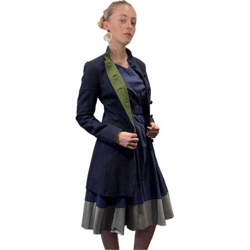 Gehrock Louisa  Made by Lodenfrey  in Navy/ Grn 36