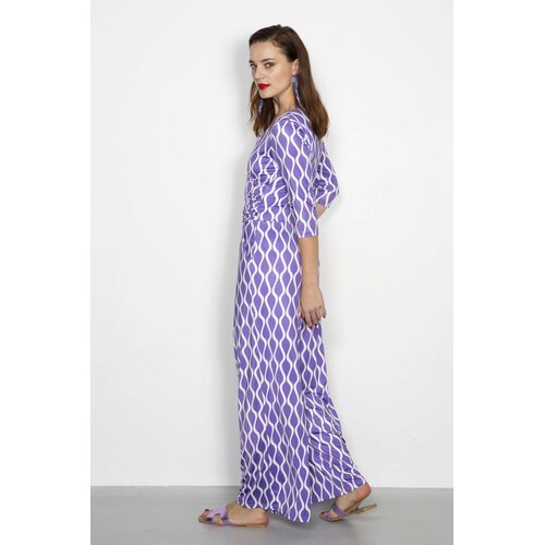 Jumpsuit Jump in Wavy Lilac White