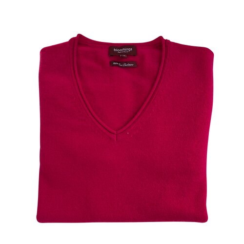 Pullover in V-Neck Pink aus Cashmere