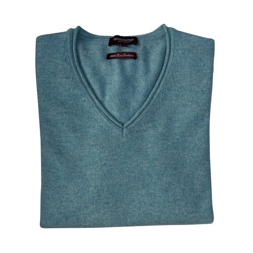 Pullover mit V-Neck Jade Mel. aus Cashmere