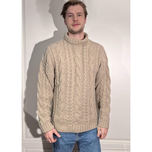 Pullover  Stehkragen in Beige