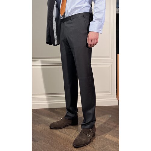 Hose Fabian aus Schurwolle S120 in Anthrazit 54