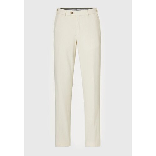 Chino Tarent aus Cord in Offwhite/ Slim-Fit