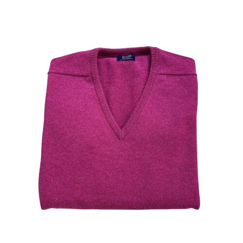 Lambswool-Pullover mit V-Neck in Farbe Vegas