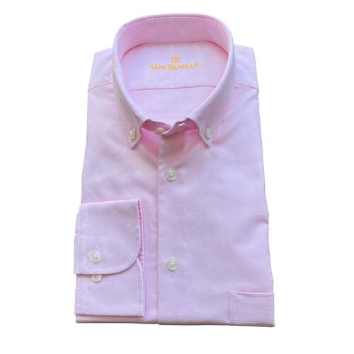 Button-Down Hemd Roy Made by van Laack aus Oxford-Cotton in Rosa 45