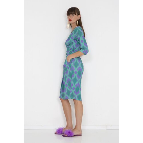 Kleid Boss I need more money in Ikath Lilac XXL