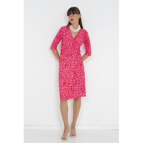 Kleid Sophisticated in  Leo dots red XS