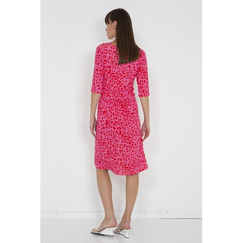 Kleid Sophisticated in  Leo dots red XS