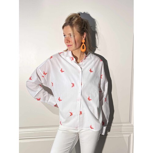 Bluse Lucy -   Pink Butterfly  XL