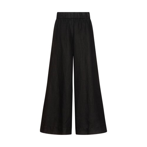 Hose Tamina aus Leinen in Schwarz XL