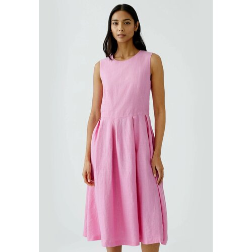 Kleid Wild Orchid aus Leinen in Pink 46