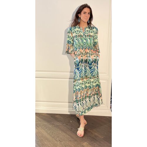 Kleid Wynada in Jade Ikat 44