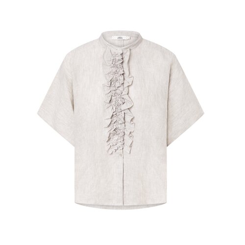 Bluse Daisy aus Leinen in Sand L