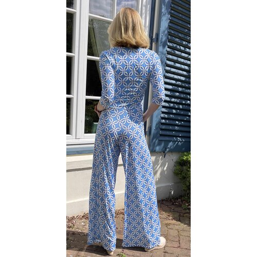 Jump Suit Jump In In Circles Blue/White