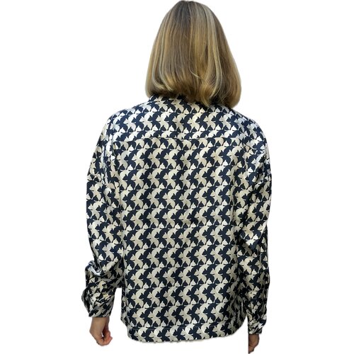 Bluse Marino Starlight Superwhite aus Seide 44