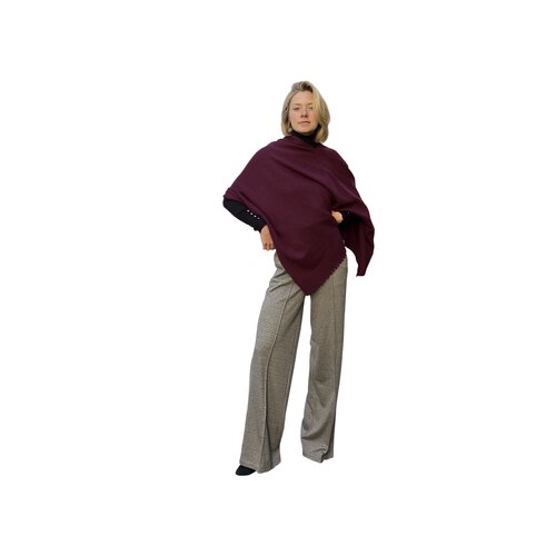 Hose mit weitem Bein in  Hahnentritt Stone-Grey