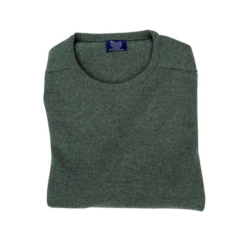 Lambswool-Pullover mit O-Neck in Farbe Rosemary 52 (60)