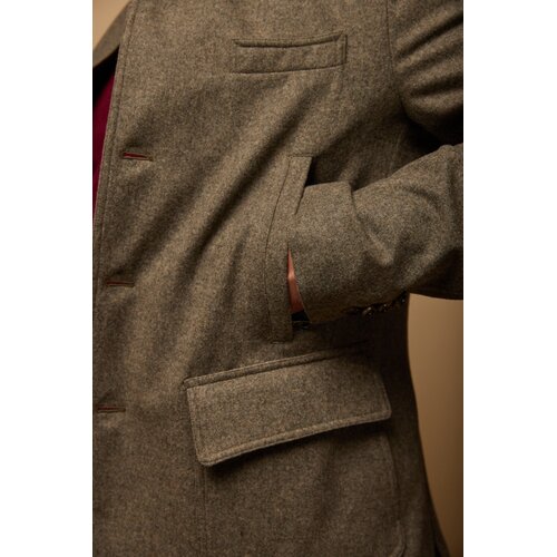 Jacke Roma aus Light-Weight  Loden in Khaki 110