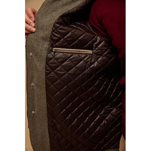 Jacke Roma aus Light-Weight  Loden in Khaki 110