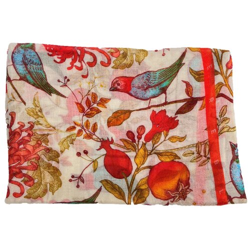 Schal Vintage Bird aus finest Baby Wool in Beige