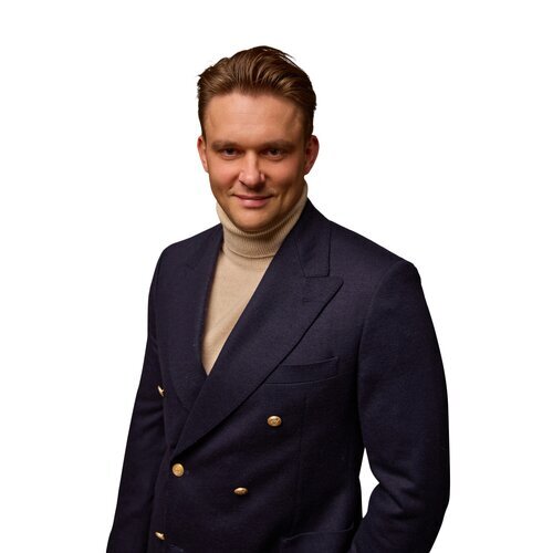 Blazer aus Wolle u. Cashmere in Navy 110