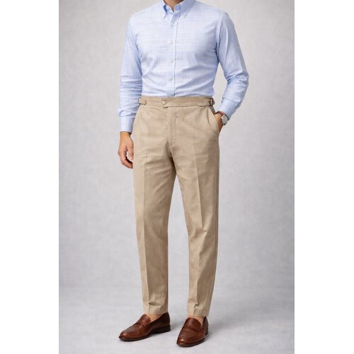 Chino aus Cotton  Garment Dyed in Beige