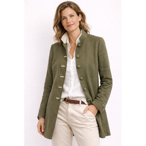 Gehrock Juliana Made by Lodenfrey aus Khaki/Offwhite 34