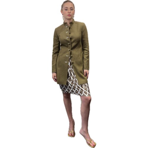 Gehrock Juliana Made by Lodenfrey aus Khaki/Offwhite 40